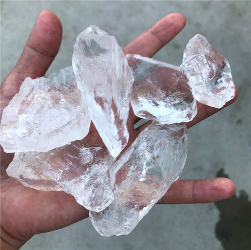 纯天然白水晶原石 大块  白水晶毛料原料原矿  雕刻练手料晶体好 - 图2