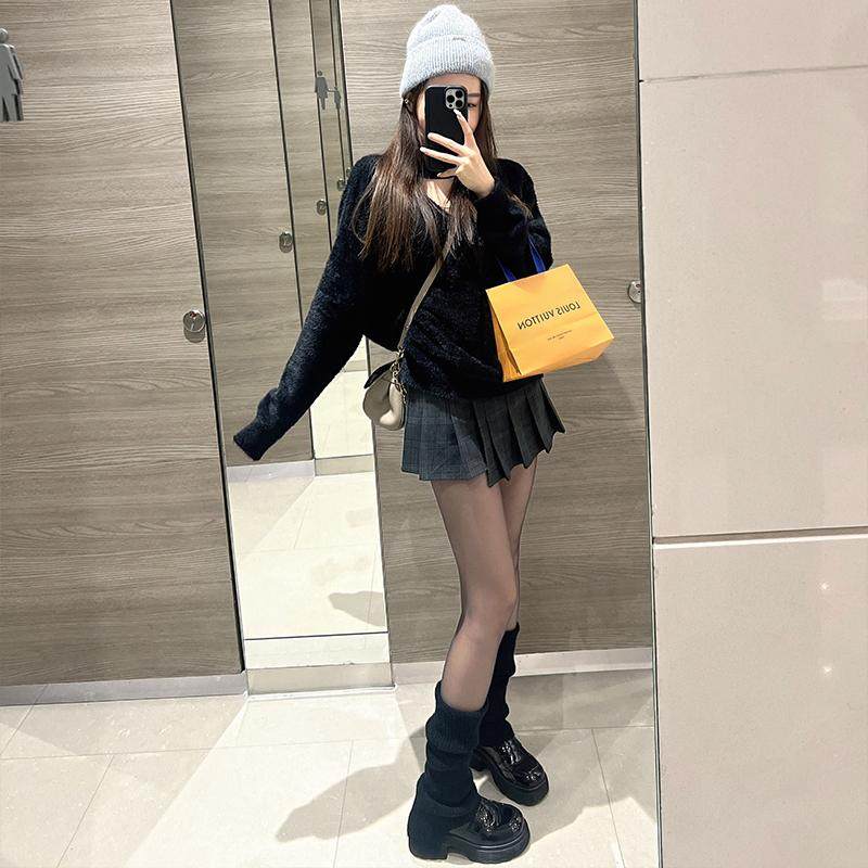 阿馨yolo 同款微喇针织堆堆袜套复古简约雪地靴腿套叠穿小腿袜,淘宝优惠券,粉丝福利购,淘宝优惠卷