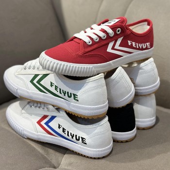 feiyue leap track and field shoes running shoes high school ເສັງເຂົ້າໂຮງຮຽນກິລາ martial arts shoes men and women training canvas sports shoes