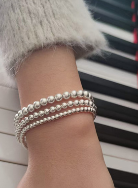 古法手链s999足银珠手串