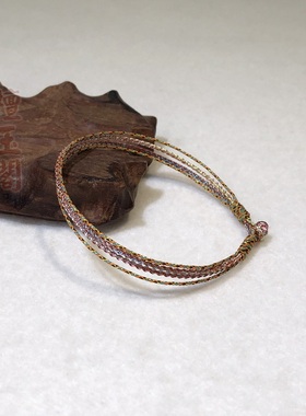 七彩祥云精编多圈五彩绳端午节手绳女款本命年红绳手串送女友闺蜜