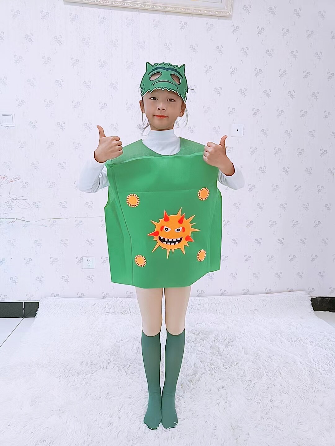 儿童牙细菌大作战演出服装幼儿园亲子走秀牙齿蛀牙黑牙刷道具舞蹈