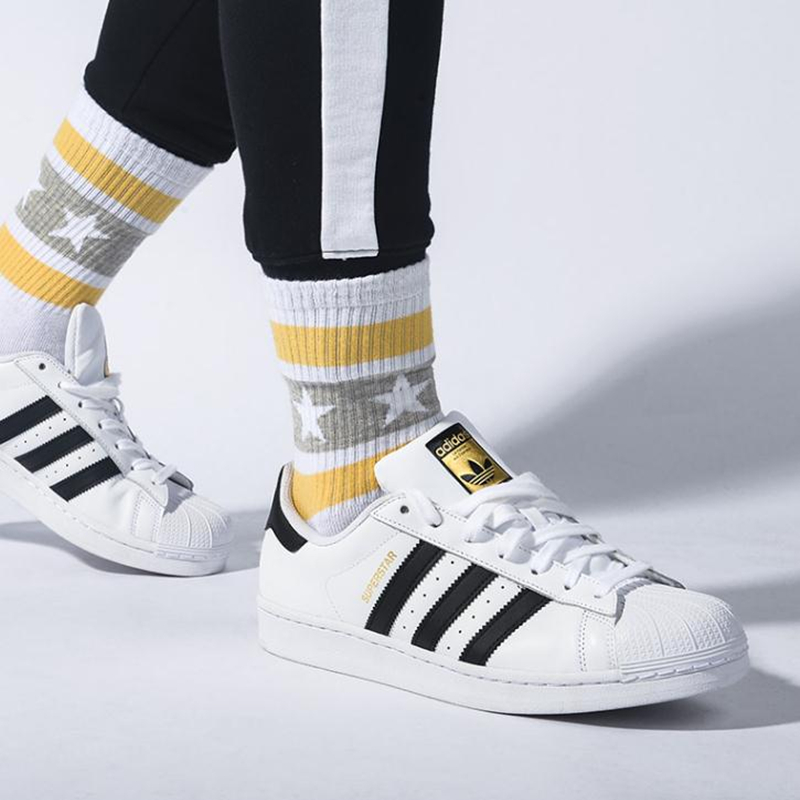 Adidas三叶草Superstar金标贝壳头男女小白鞋休闲鞋板鞋FU7712 - 图2