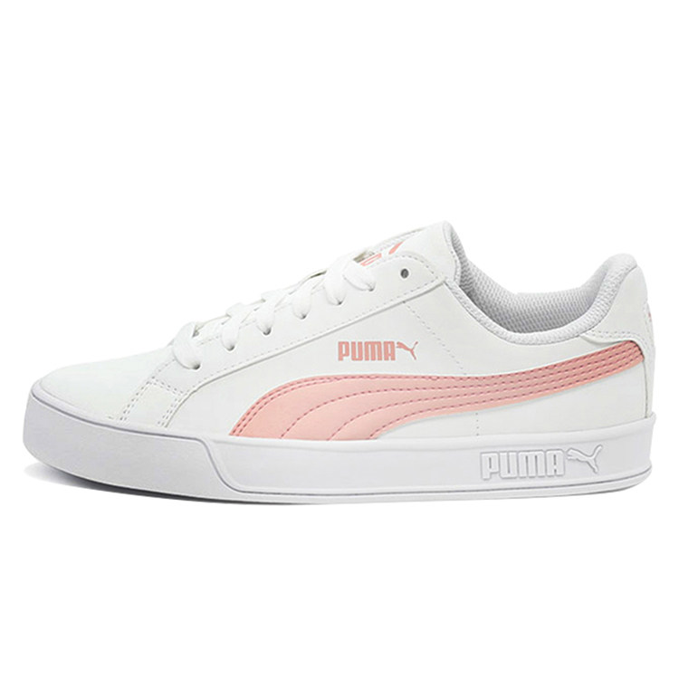 Puma彪马 SMASH VULC 黑白粉色经典皮质运动板鞋小白鞋359622-15,淘宝优惠券,粉丝福利购,淘宝优惠卷