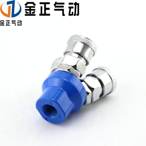 C式快速接头圆二通SMV 圆三通SMY气泵空压机气动快插接头气管配件 - 图2