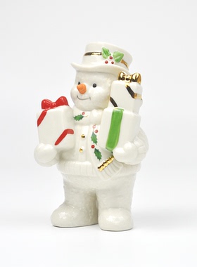 lenox雪人滑雪橇礼物圣诞节装饰