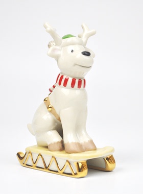 lenox圣诞节驯鹿陶瓷儿童房装饰