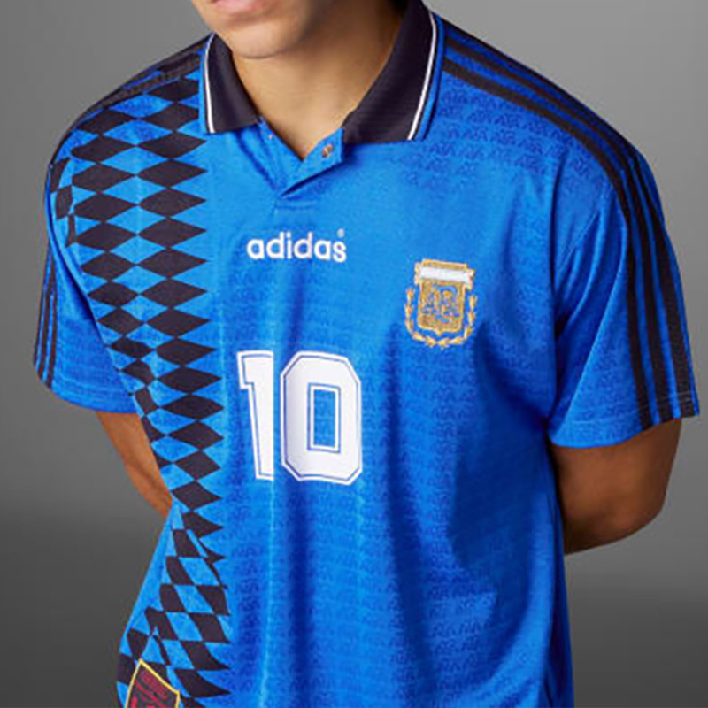Adidas/阿迪达斯 复刻1994世界杯阿根廷客场足球衣 球服 IS0266