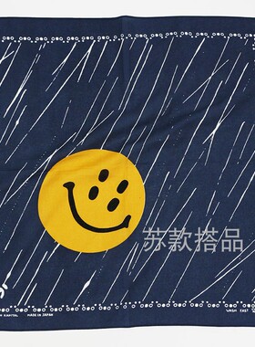阿美咔叽小方巾灰色系复古男四季