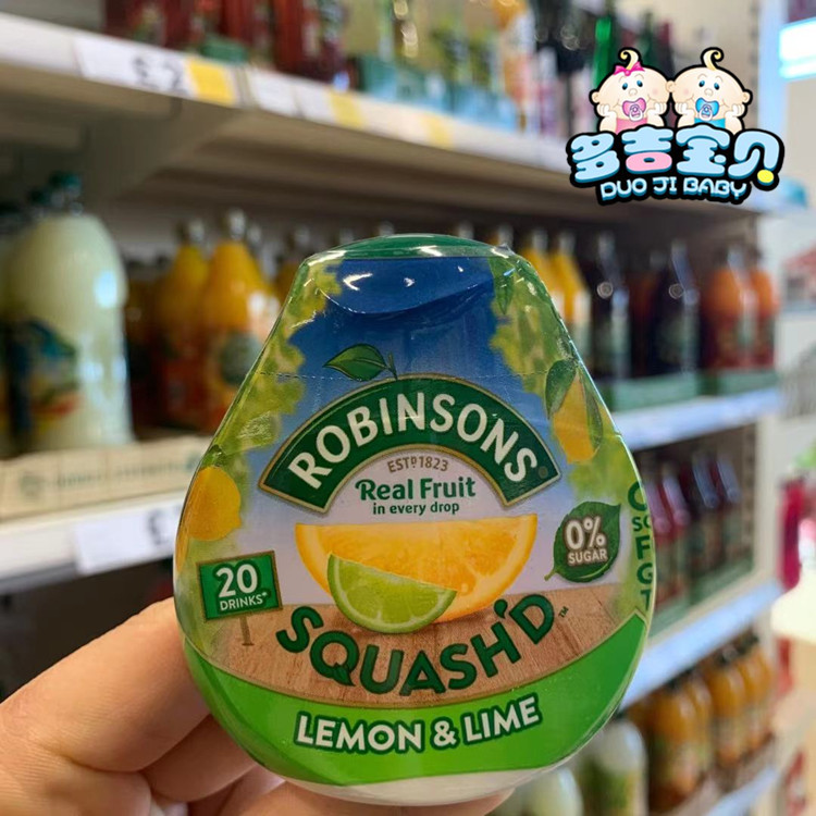 现货 英国Robinsons Squash'd夏季水果浓缩液无糖水果汁橙汁66ml - 图1