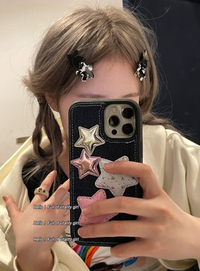 醋酸可爱五角星发卡钟意
