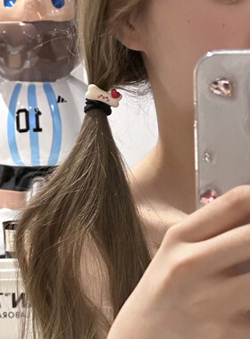 发绳可爱少女骨头发圈