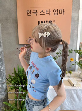 发夹元气甜美鱼骨头鸭嘴夹