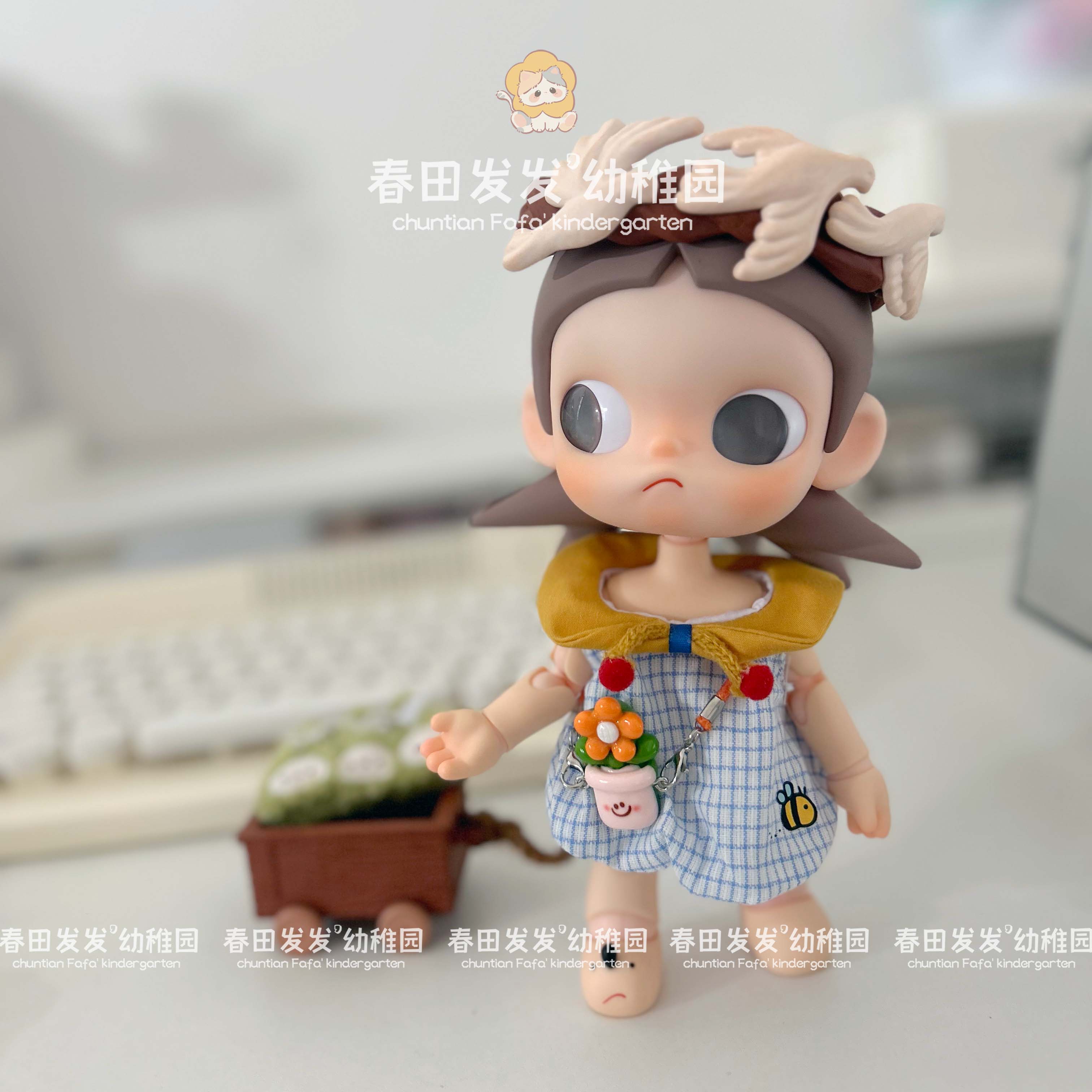 Zsiga向往之处娃衣嘎子姐可动人偶换装配饰裙子发箍1/8玩偶服饰 - 图2