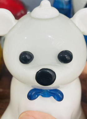 批发淄博琉璃小熊摆件装饰品礼品