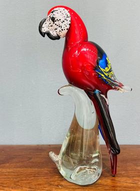 琉璃大号鹦鹉摆件装饰品