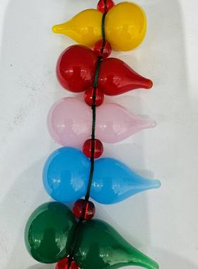 琉璃葫芦摆件 琉璃葫芦挂件装饰品礼品景区热卖五福临门