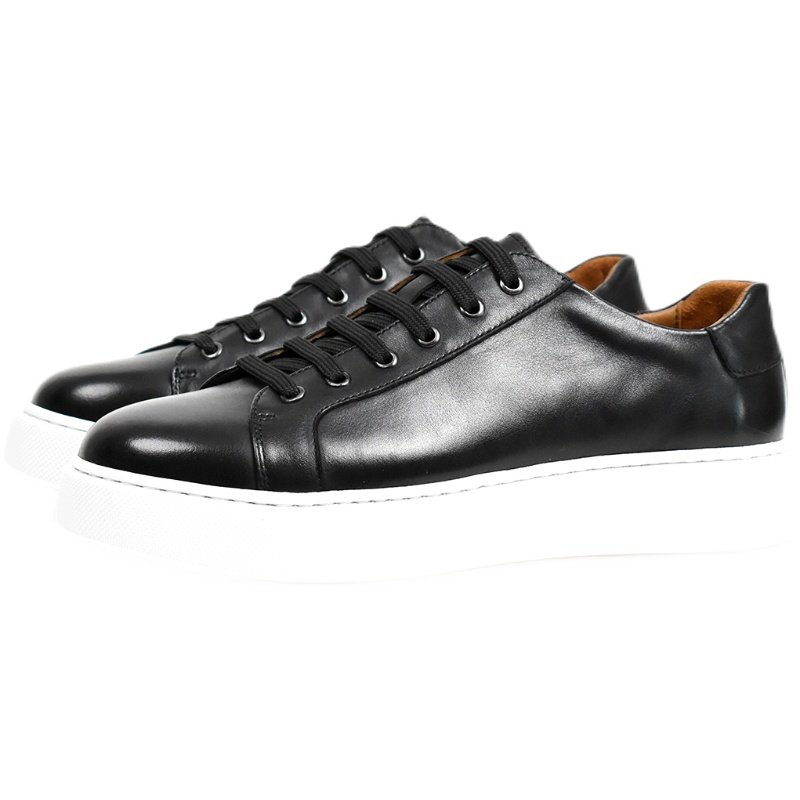 /靓仔出街/英伦复古手工小黑鞋真皮休闲运动鞋潮流厚底板鞋男黑色,淘宝优惠券,粉丝福利购,淘宝优惠卷