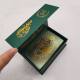 This season's new Wet Tarot brand plastic gold foil waterproof 12*7 delivery Chinese and English instruction book Beautiful peacock green