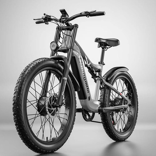 圣米洛/Shengmilo双驱电动自行车48V锂电助力越野山地车成人电摩 - 图1