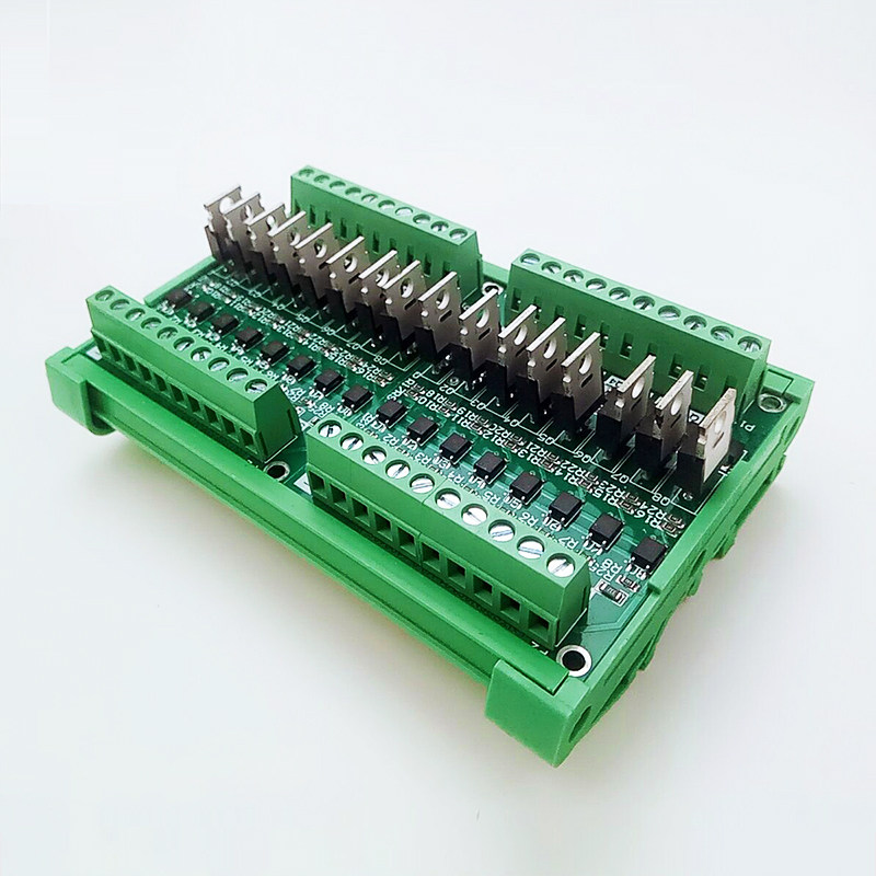 16路PLC直流电路板PNP输出输入通用12-24V单片机晶体管光耦隔离_虎窝淘