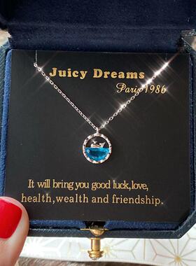 轻奢小众鲸鱼纯银小众幸运项链