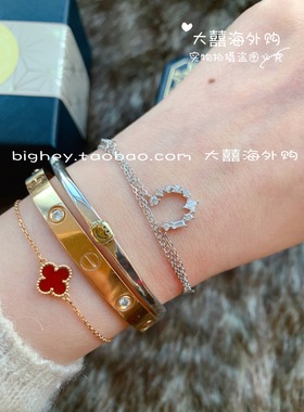 法国设计师风镀金情侣手镯特价