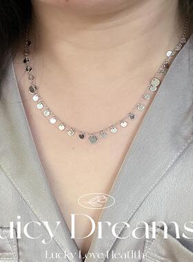 法国设计师风925银锁骨链特价