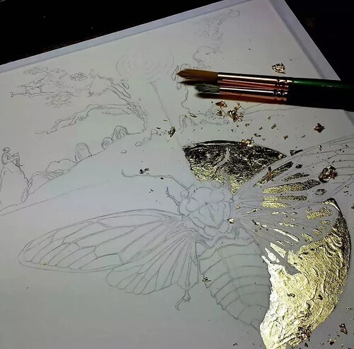 24K真金箔98纯金铂鼎豪厂家漆器佛像金铂工艺品佛寺庙祈福金纸 - 图1