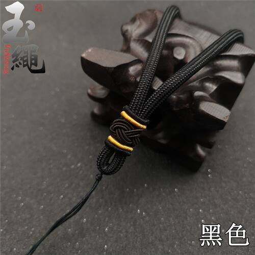 手把件绳简约菠萝扣细款手工编织文玩挂件手腕绳玛瑙翡翠手玩件绳 - 图1