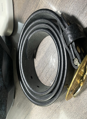 闲置转让纯铜扣北美野牛皮带扣头质量杠杠的全铜材质工艺精美
