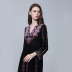 Mùa thu 2019 phong cách dân tộc nữ công nghiệp nặng thêu hoa boho siêu cổ tích cỡ lớn Váy cổ chữ V - váy đầm các mẫu đầm đẹp 2021 váy đầm