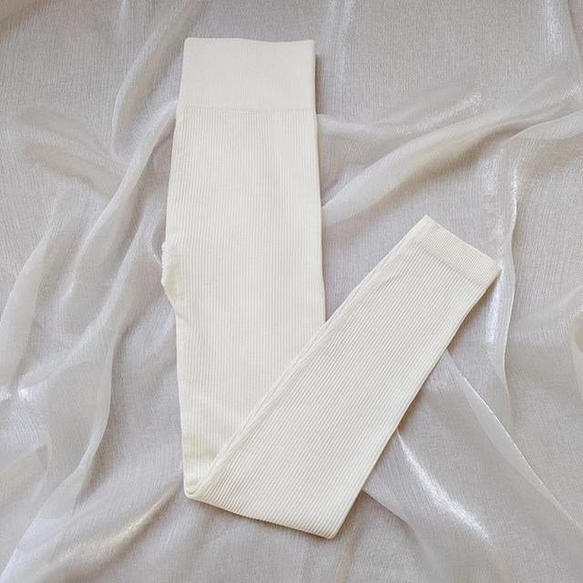 秋冬款长裤高腰紧身显瘦跑步健身训练透气针织料运动外穿瑜伽裤女