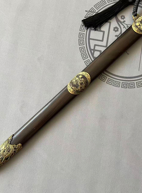龙泉市刀剑百炼花纹钢九龙剑乾隆佩剑礼仪剑工艺品收藏摆件未开刃