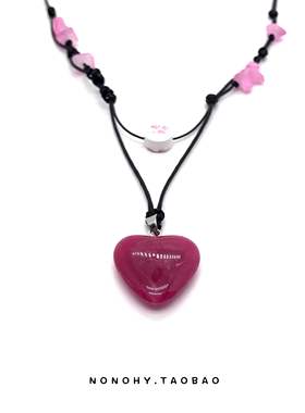 joy朴秀荣启豪手作少女玉石项链