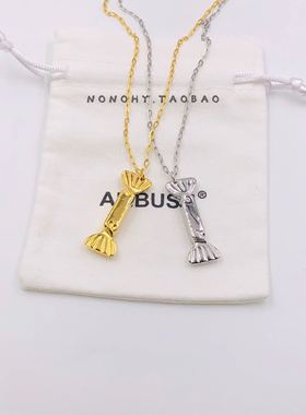 吊坠钛钢ins嘻哈风情侣锁骨链