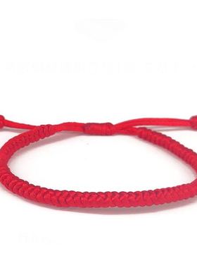 编织金刚结本命年红绳肖战同款
