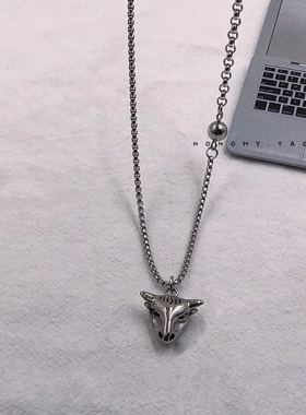 王一博同款钛钢项链牛男天天向上