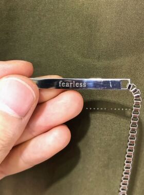 伯贤fearless无所畏惧百搭正手链