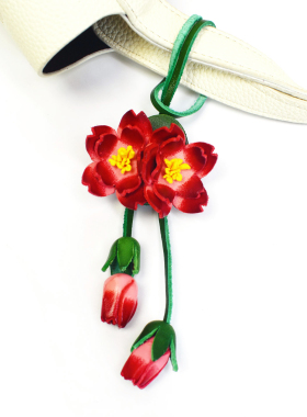 【花意正浓】头层牛皮蝴蝶兰花朵