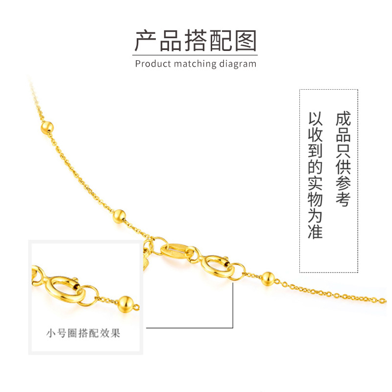 包金保色18K铜镀真金 单圈平口圈 开口圈铜圈 DIY耳环手链连接环 - 图2