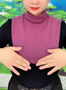 德绒半高领高弹假领子女士打底装饰衣领配卫衣保暖护颈椎网红秋冬