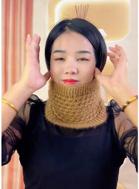 秋冬毛线针织帽菠萝帽镂空帽保暖护耳一帽两用可当围脖网红百搭