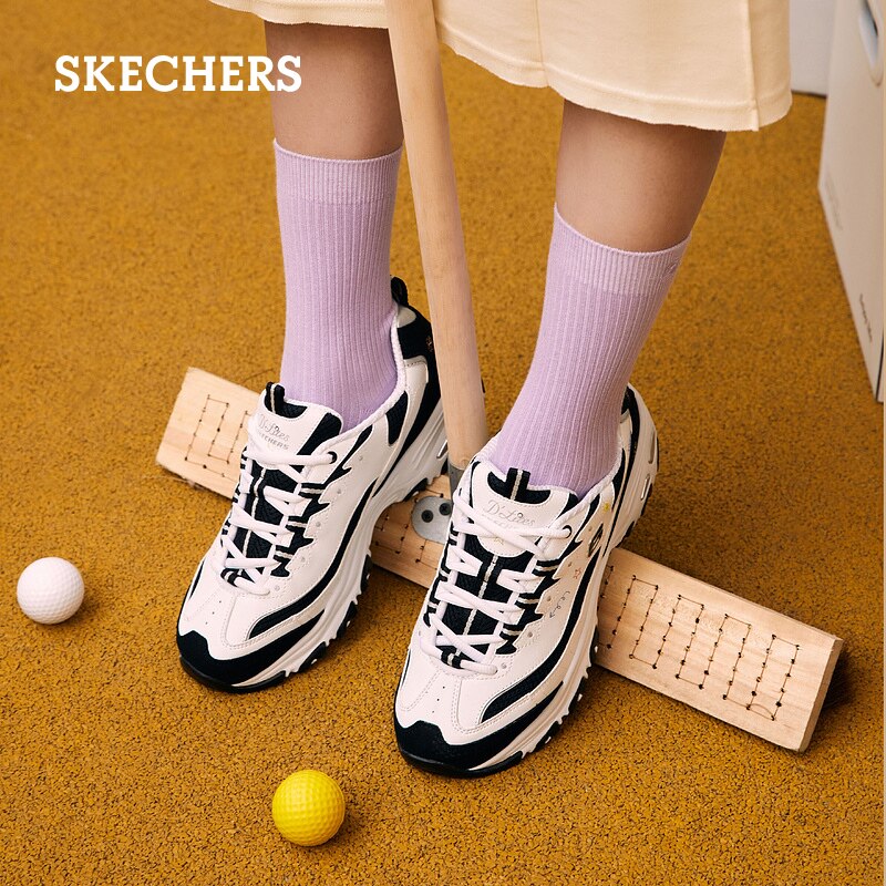 skechers花心熊优雅刺绣印花女鞋 skechers时尚休闲鞋