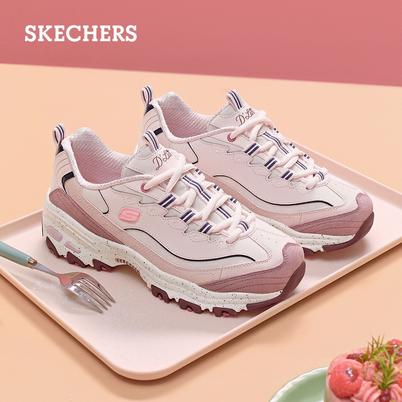 斯凯奇星空熊|秋冬女鞋厚底增高运动休闲鞋潮流多巴胺色老爹鞋 - 图1