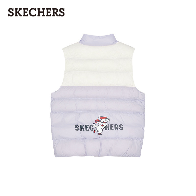 斯凯奇童装男女款冬季时尚百搭羽绒背心柔软保暖儿童马甲运动外套,淘宝优惠券,粉丝福利购,淘宝优惠卷