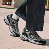 Skechers, зимняя высокая флисовая удерживающая тепло спортивная обувь на платформе для отдыха