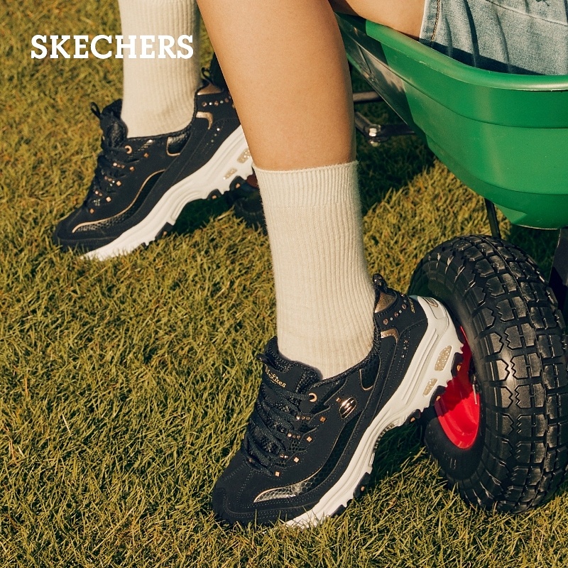 【520礼物】Skechers斯凯奇夏季女鞋增高老爹鞋潮流休闲鞋运动鞋