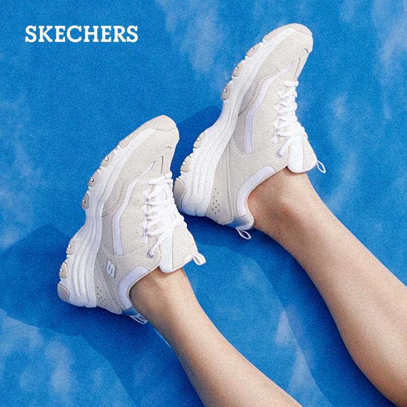 Skechers 新款女鞋厚底老爹鞋时尚熊猫鞋 2021 吴宣仪同款 斯凯奇 Skechers 新款女鞋厚底老爹鞋时尚熊猫鞋 2021 吴宣仪同款 斯凯奇
