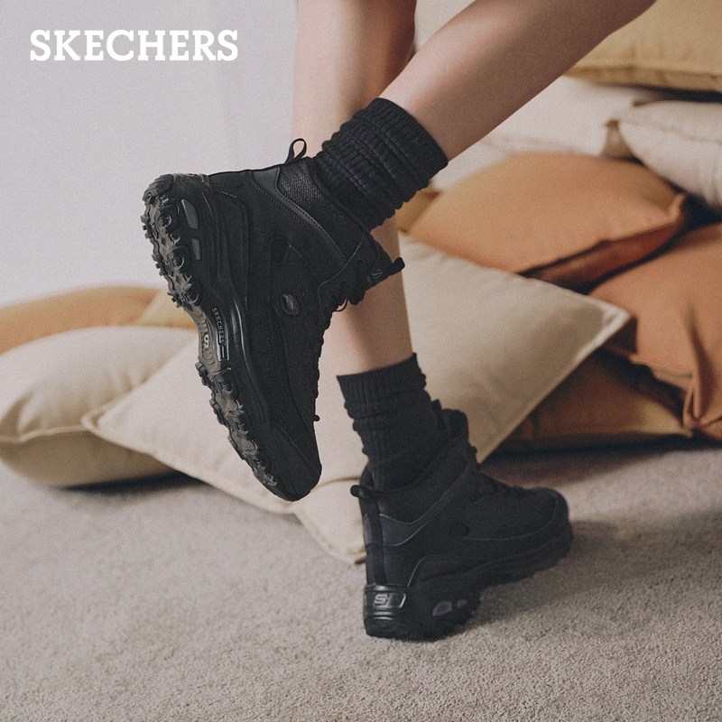 斯凯奇熊猫鞋DL1.0冬季女高帮加绒保暖厚底增高老爹鞋休闲运动鞋,淘宝优惠券,粉丝福利购,淘宝优惠卷